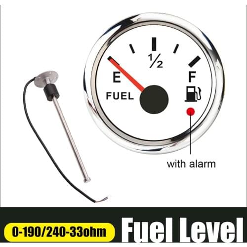 New Fuel Level Gauge With Sensors 150 200 250 300 350 450 mm Stainless Steel Fuel Level Meters Fit 0~190 ohm / 240~33 ohm Gauges