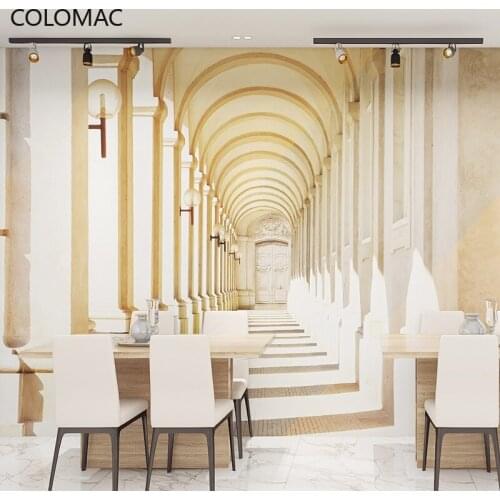Colomac Custom Nordic Arch Vision Extension Wallpaper Clothing Store Mural Home Decoration Room Bedroom Wall Paper Dropshipping