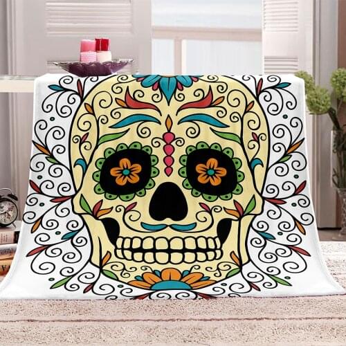 European Style Blankets and Throws Bohemian Yellow Flannel Warm Blanket Throw for Sofa Blankets Winter Custom Blanket for Beds