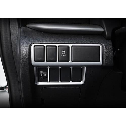 Car Headlight Switch Sequin Headlight Adjust Covers Trim Interior Moulding For Mitsubishi Eclipse Cross 2018 2019 Accessories