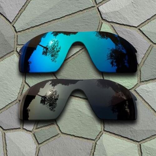 Grey Black&Sky Blue Sunglasses Polarized Replacement Lenses for Oakley Radarlock Path