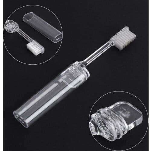 Portable Folding Outdoor Travel Camping Toothbrush Foldable Plastic Tooth Brush X7YB