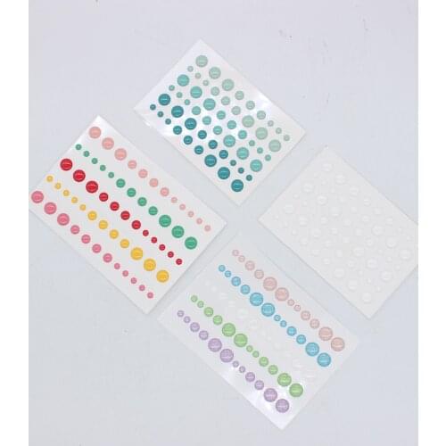 KSCRAFT 4pcs/set Sugar Sprinkles Self- adhesive Enamel Dots Resin Sticker for Scrapbooking/ DIY Crafts/ Card Making Decoration