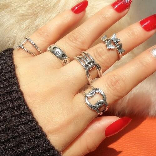 Simiry Women's Silver Rings