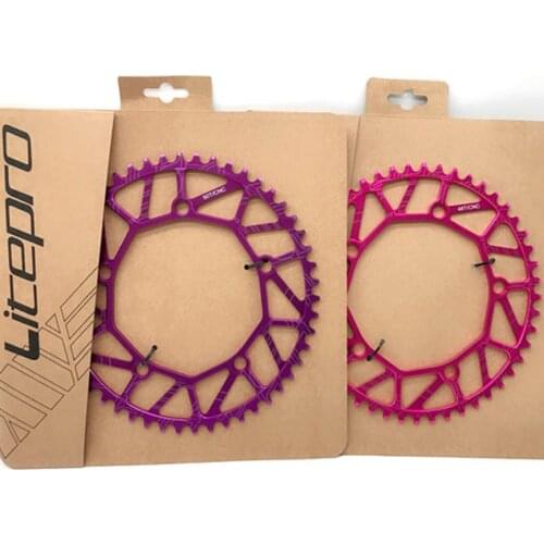 Litepro Ultralight Bicycle Chainwheel 48/50/52/54/56/58T Chainring Full Hollow Positive Negative Teeth Disc 130BCD P8 SRA683 JP8
