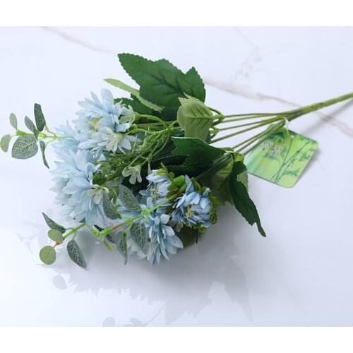 1 Bunch of Gerbera High Quality Silk Camellia Artificial Flowers Home Wedding Garden Party Decoration DIY Cheap