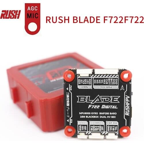 30.5mm RUSHFPV RUSH BLADE F722 Stack 50A 3-6S BLHeli_32 4in1 Brushless ESC for Analog FPV Racing Freestyle 4S 6S Drones