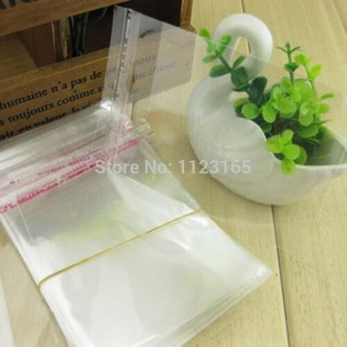 500pieces/lot) 11 x 17cm(4.33"x6.6") Clear Self Adhesive Seal OPP bags - Resealable plastic pouch Jewelry packaging Poly bag