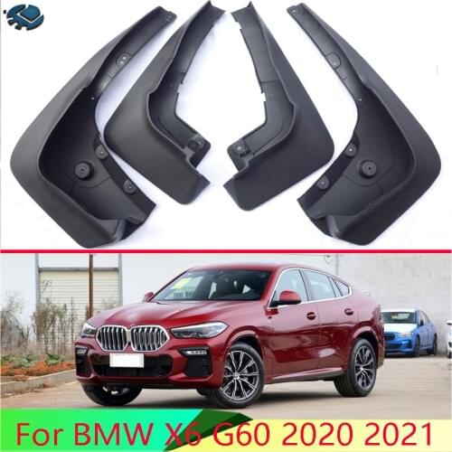 For BMW X6 G60 2020 2021 Mud Flaps Splash Guards Fender Mudguard Kit Mud Flap Splash Guards Mudguard Car styling 4PCS