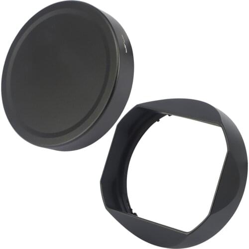 Haoge Lens Hood Metal Square Bayonet for Sony FE 35mm F1.4 GM, With Metal Cap, Replaces Sony FE35mm F1.4 GM Hood ALC-SH0001