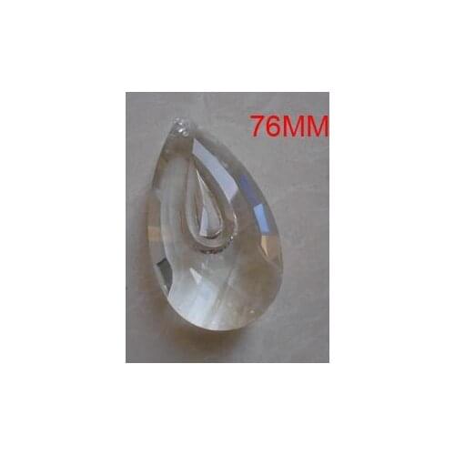 240pcs/lot 76mm Crystal Lighting Accessories Crystal Trimming Pendant SUNCATCHER Crystal Chandelier Parts For DIY & Party