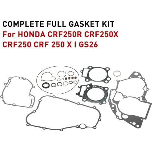 KKMOON Engine Gasket Kit Complete Full Gasket Kit For HONDA CRF250R CRF250X CRF250 CRF 250 X I GS26 2004-2009