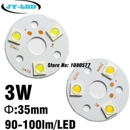 3W 35mm Round Aluminum PCB Board With SMD 7171 HuaLei LED 300lm Excellent Quality
