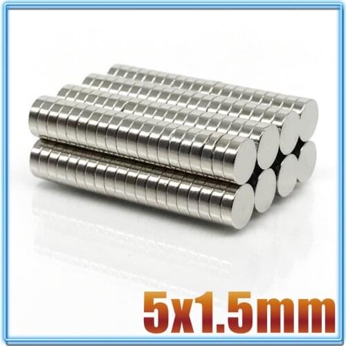 20/50/100/200/500/1000 Pcs 5x1.5 Round NdFeB Neodymium Magnet N35 Super Powerful Small imanes Permanent Magnetic Disc 5*1.5