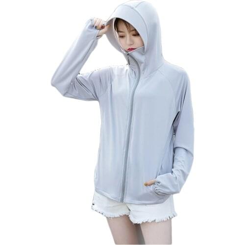Jacket Women Sun Protection UV Protection Summer Outdoor Sunscreen Windbreaker Long Sleeve Clothing Coat Female
