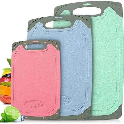 Cutting Boards Set, Chopping Board Professional Kitchen Coloured Cutting Boards with Non-Slip Feet,Dishwasher Safe