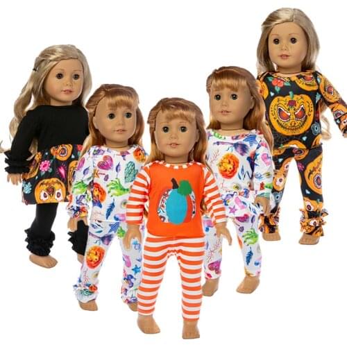 2019 New Halloween costume Fit for American Girl Doll Clothes 18-inch Doll , Christmas Girl Gift(only sell clothes)