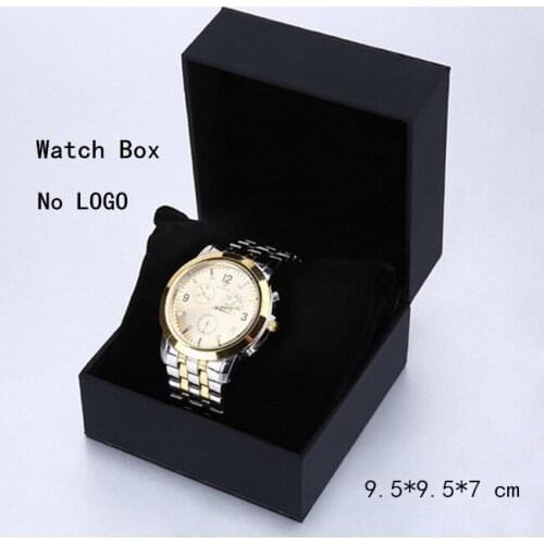 Wholesale Black Watches Box Case Square Soft Watch Box Fashion Watch Organizer And Packing Gift Storage Box B005