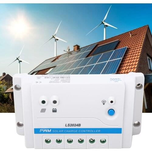 PWM Charge Controller LS2024B Solar Battery Charge Controller 20A 12V24V PWM Solar Power Charging/Discharging Controller solar