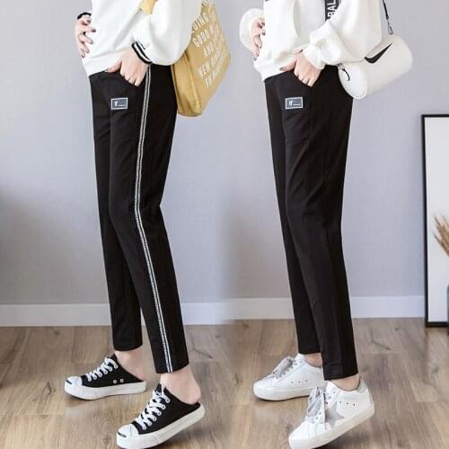 905# Maternity Pants Spring Autumn Slimming Adjustable Elastic Waist Belly Support Pants Maternity Leggings Maternity Trousers