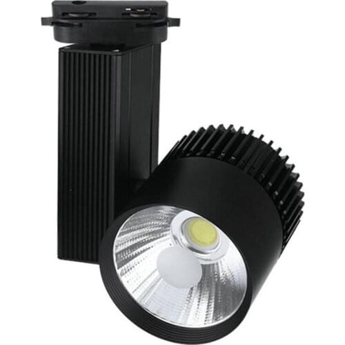 LED Track Light Fixture COB 12W 20W 30W 40W Ceiling Rail Lamp Adjustable Spotlights Shop Showroom Clothing Store Lighting 220V