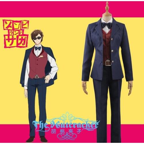 ZombieLand Zombie Land Saga The Mysterious Idol Producer Kotaro Tatsumi Inui Uniform Outfit Formal Attire Anime Cosplay Costume