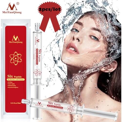 2pcs Hyaluronic Acid Injection Face Serum Liquid Tights Anti-Wrinkle Anti Aging Collagen Facail Essence Moisturizing Whitening
