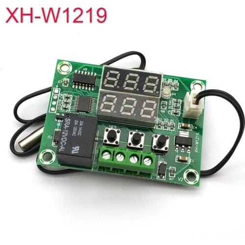 XH-W1219 DC 12V Dual LED Digital Display Thermostat Temperature Controller Regulator Switch Control Relay NTC Sensor Module
