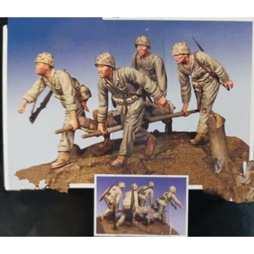 1/35 Resin Figure Model Kit Unassambled Unpainted 910 (WITH BASE)