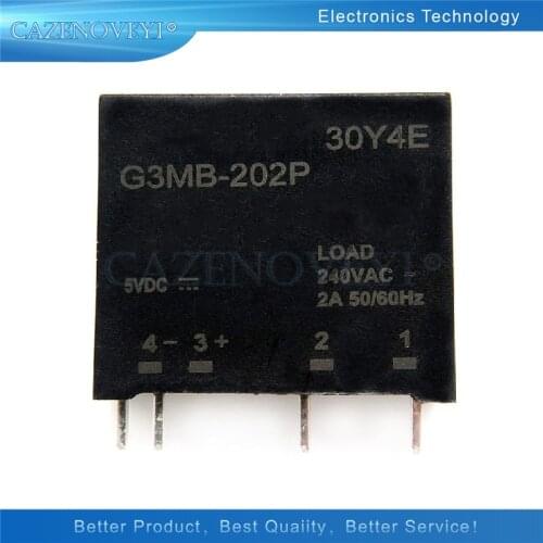 1pcs/lot G3MB-202PL New original solid state relay G3MB-202P DC-AC PCB SSR In 5VDC,Out 240V AC 2A In Stock