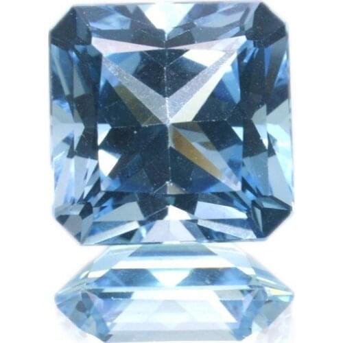 10,14 ct. Blue Topaz Princess Cut