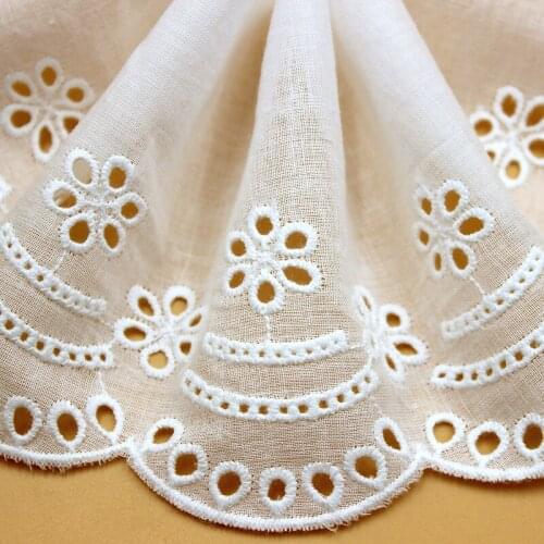 16.5cm Wide 100% Cotton Lace Trim Hollow DIY Garment Dress Clothing Sewing Accessories VQX082303