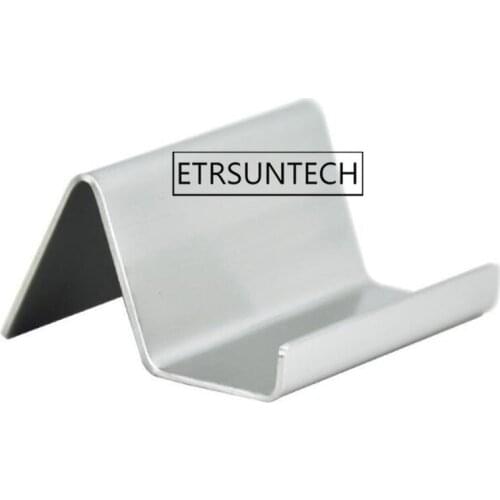 20pcs Matte Stainless Steel Business Card Holder Home Office Name Card Holder Display Stand Desktop Card Display