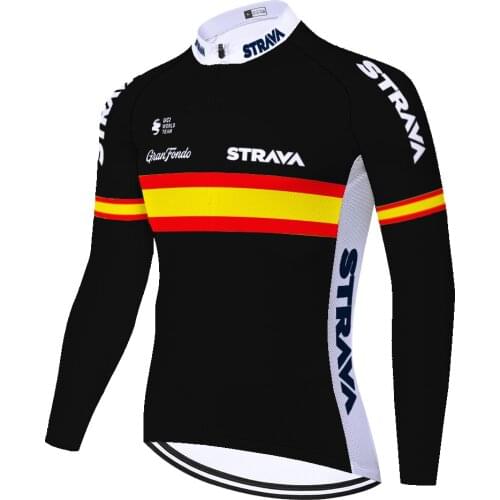 2021 spain STRAVA ropa bicicleta hombre ​long sleeve camisa de ciclismo ​​summer spring quick dry cycling wear men