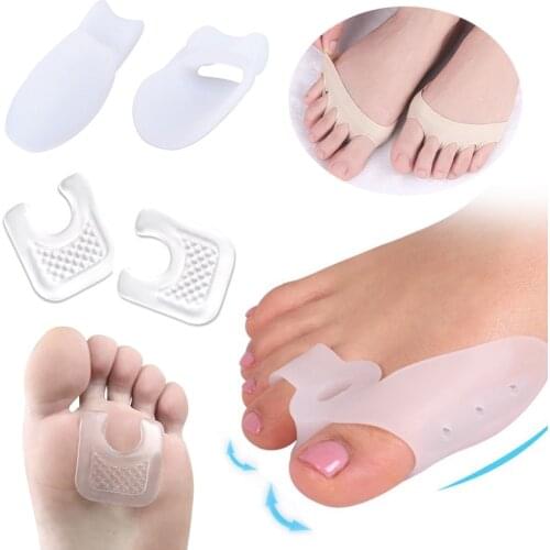 3Pair Toe Separator Correction Hallux Valgus Corrector Silicone Orthopedic Bunion Separator Straightener Spreader Foot Care Tool