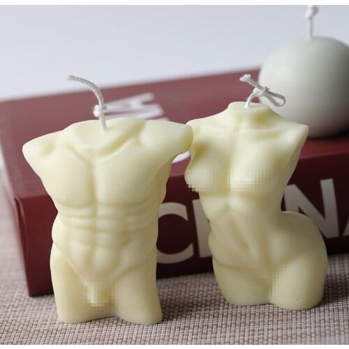 3D Body Candle Silicone Mold Fashion Scented Candle Silicone Crystal Resin Molds DIY Crafts Decor Wax Mould Home Table Ornaments