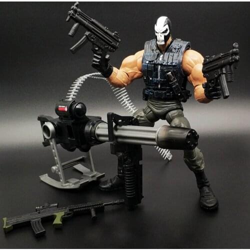 Bandai Captains America Figures Movable Punisher Soldiers Desktop Decoration Collection Dolls Action Figures Movable Joints Toys