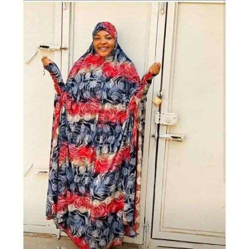 1pcs Saudi Arabia Dubai Long Prayer Dress ISLAMIC Female Burqa Clothing Muslim Loose Abaya AfricaHijab In RAMADAN Women WORSHIP