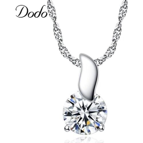 Elegant S Curve Pendant Necklace Fashion Simple AAA Australian Crystal Necklaces Women Lover Wedding Party Accessories Gifts N22