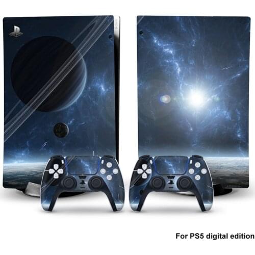 Galaxy Skin Sticker For PS5 Accessories joysticks Digital Edition Decal skin for Sony PlayStation 5 Console and 2 Controllers