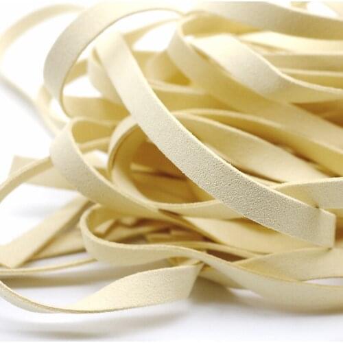 Korean velvet tying knife rope soft tying knife rope 1.2m long flat leather strap DIY Korean velvet imitation leather rope