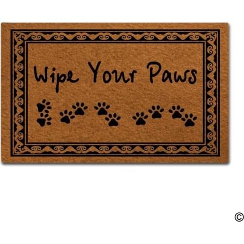 Doormat Entrance Floor Mat Funny Doormat Wipe Your Paws Door mat Decorative Indoor Outdoor Doormat