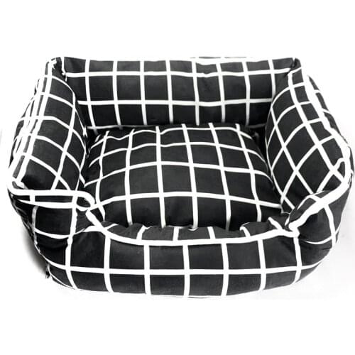 Pet Dog Bed Kennel Cat House Mats Sofa For Small Medium Large Dogs Square Dog House Pug Chihuahua French Bulldog PDCA958