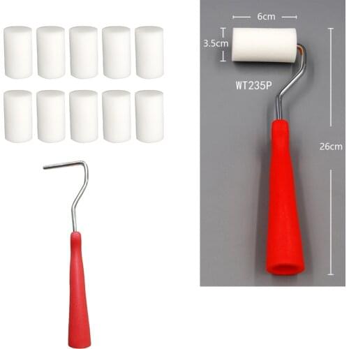 GGATC Mini Foam Painting Roller Brushes 10x Covers Paint Supply Painting Tools