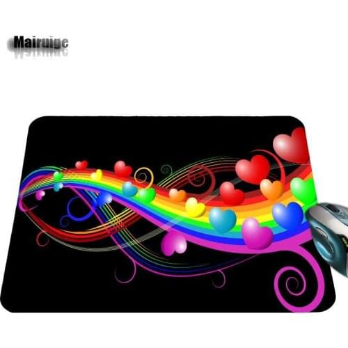 Customized New Arrival Luxury Print Love Music Game Design Gaming PC Anti-slip Black Mouse Mat for Optical/Trackball Mouse