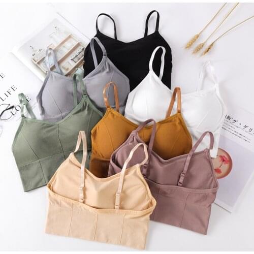 U-shaped Back Bra Tube Top For Women Crop Top Sexy Lingerie Bra Sports Fashion Street Top Seamless Bra