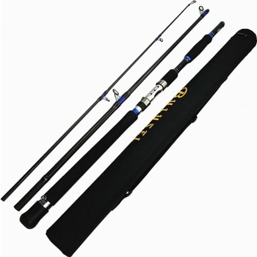 2.28m jigging rod fast action boat fishing rods distance throwing rod 3 sections carbon fishing spinning rod XH hard power stick