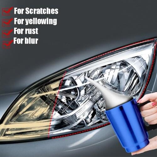 20ml Car Headlight Repair Fluid Scratch Removal Oxidation Repair Polishing Lampshade Cleaning Tool Light Refurbishment Coating