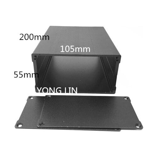 1PCS aluminum box 105*55-200mm/junction box/aluminum amplifier enclosure Attack release housing