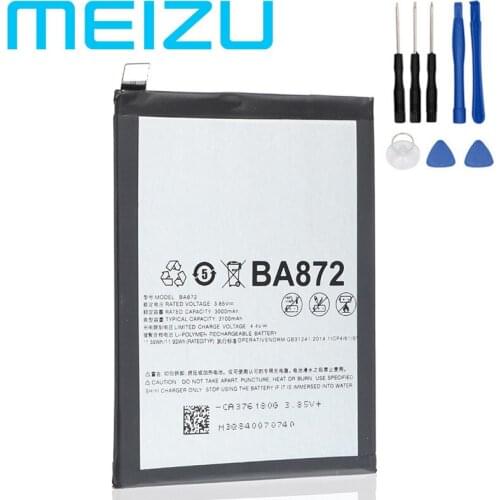 Meizu 100% Original 3060mAh BA872 Battery For Meizu Meilan 16X Phone Lastest Produce High Quality Battery+Tracking Number
